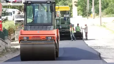 Safranbolu'da Asfalt Çalışması