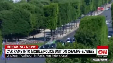 Paris Şanzelize'de Polis Operasyonu