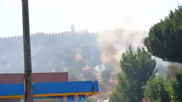 Ayasuluk Kalesi Yakınındaki Yangın Paniğe Yol Açtı