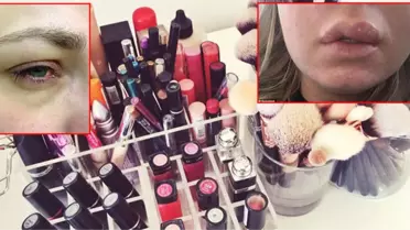 Taklit Ruj Kullanan Kadının Dudağı Yandı, Göz Farı da Az Kalsın Kör Ediyordu!