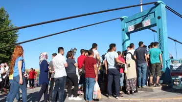 Avanos'ta 'Sallanan Köprü' Sırası