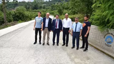 İlk Defa Kuru Beton Tekniğiyle Yol Çalışması Yaptılar