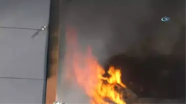 Denizli'de Katı Atık Üretim Tesisinde Büyük Yangın