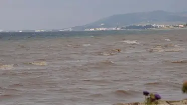 Yalova'daki Kuvvetli Yağış Denizin Rengini Değiştirdi