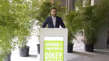 Dikey Orman'ın İlk Ağacı 40 Metre Yüksekliğe Dikildi