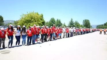 Bursa'da Dünyanın En Uzun Horon Halkası Denemesi Yapıldı