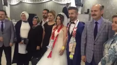 Içişleri Bakanı Soylu, Şehit Kızının Düğününe Katıldı