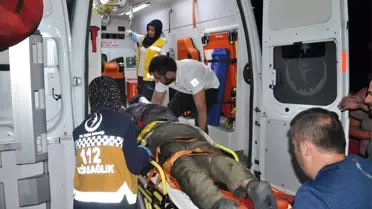 Parçalanan Traktörden Sağ Kurtuldu