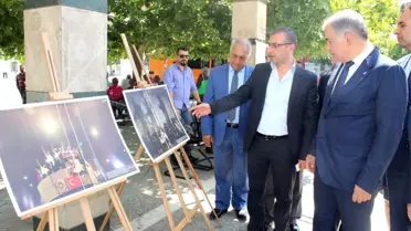 Başkan Delican İha'nın Sergisini Gezdi