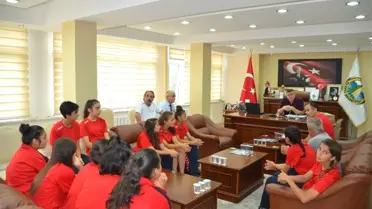 Kd.z. Ereğli Genç Yıldız Spor'dan Başkan Tekin'e Ziyaret