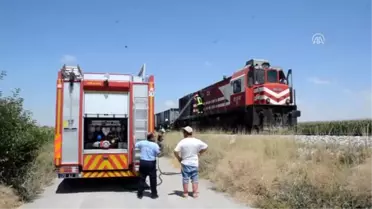 Karaman'da Lokomotif Yangını