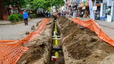 Ünye'de Doğalgaz Çalışmaları Sürüyor
