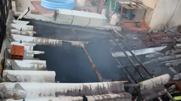Hisarcık'ta Ev Yangını