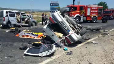 Denizli'de Feci Kaza: 1 Ölü, 7 Yaralı