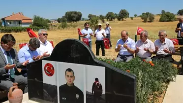 Uşak'ta Şehit Polis, Şehadetinin 1. Yıl Dönümünde Anıldı