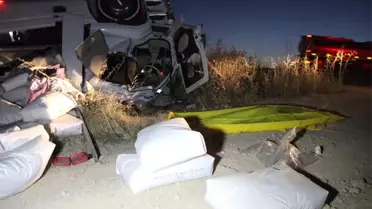 Tır Şarampole Uçtu: 1 Ölü, 1 Yaralı