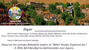 Bitlis'te 'Kent Kurultayı' Hazırlığı