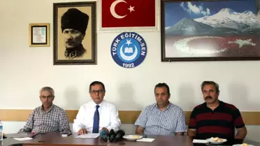Türk Eğitim-Sen Kayseri 1 No'lu Şube Başkanı Ali Benli Açıklaması