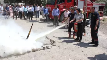 Hakkari'de Yangın Tatbikatı