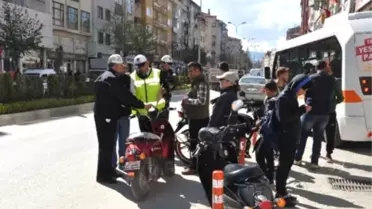 Lüleburgaz'da Motosiklet Denetimleri Sürüyor