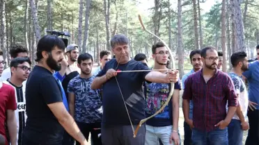 Rektör Polat, Yabancı Öğrencilerle Kamp Yaptı