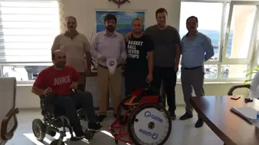 Çanakkale Boğazgücü'nün Yıldızı Davut Çalışkan'a Yeni Tekerlekli Sandalye