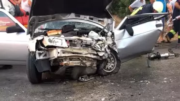 Dolmuşla Otomobil Çarpıştı: 1 Ölü, 4 Yaralı