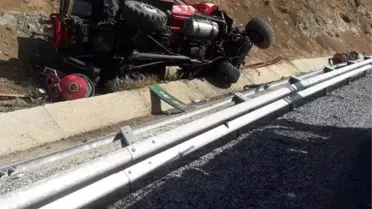 Elazığ'da Arazöz Devrildi: 1 Ölü