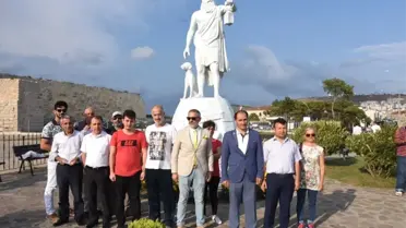 Sinop'ta Diyojen Heykelinin Kaldırılması İçin Eylem Yaptılar