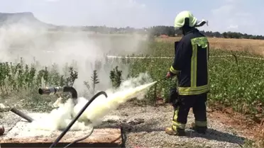 Çakmağı Çaktılar Kuyu Birden Alev Aldı: 1 Çiftçi Yaralandı