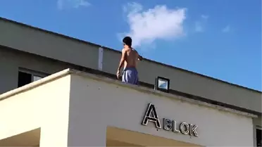 Sundurmanın Üzerine Çıkıp İntihara Kalkıştı