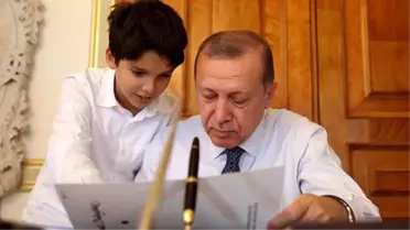 Cumhurbaşkanı Erdoğan'dan Mabeyn Köşkü'nde Torun Mesaisi