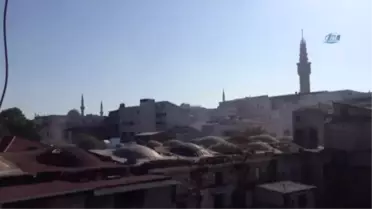 Tarihi Büyük Valide Han'da Korkutan Yangın