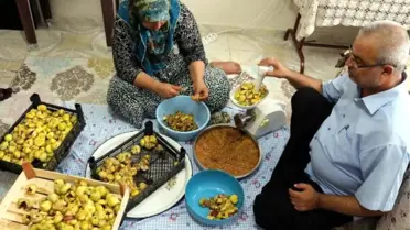 Hatay'da 'Belben' Tatlısının Yapımı Başladı
