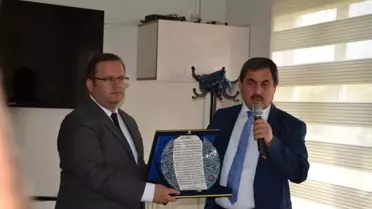 Başkan Eser'den Kaymakam Özdemir'e Veda Yemeği