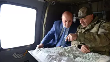 Vali Azizoğlu Yangın Bölgesinde