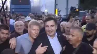 Yasaklı Lider Saakaşvili, Ukrayna'ya Döndü!