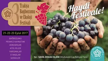 3. Bağbozumu ve Ekoloji Festivali İçin Geri Sayım Başladı