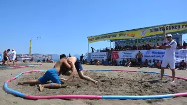 Türkiye Plaj Güreş Şampiyonası Ortaca'da Başladı