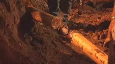 Tramvay Hattı Çalışmalarında Doğalgaz Borusu Zarar Gördü