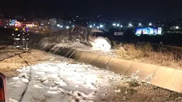 Dha İstanbul - Atatürk Havalimanı'nda İniş Sırasında Uçak Düştü: 4 Yaralı (2)