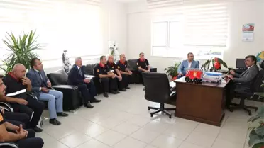 Başkan Akdoğan'dan İtfaiye Personeline Kutlama Ziyareti