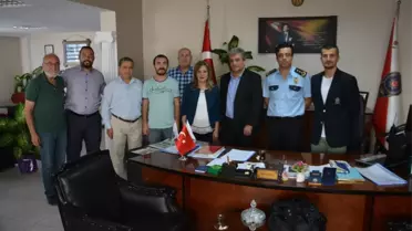 Sökeli Gazetecilerden Emniyet Müdürü Yalçın Şipal'e Ziyaret
