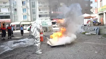 Iğdır'da Yangın Tatbikatı