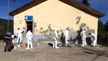 Kamu Kuruluşları Müdürleri Köy Okulunu Yeniledi