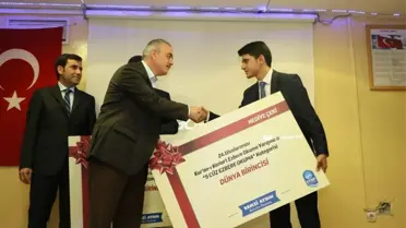 Başkan Remzi Aydın, Dünya Birincisi Hafız Kardeşleri Ödüllendirdi