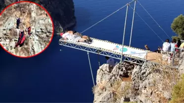 Paraşütle Yüksekten Atlayan Sporcu, Çarptığı Kayalıkta 3 Saat Mahsur Kaldı