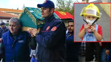 En Büyük Hayali İtfaiyeci Olmaktı; Minik Ali'yi Son Yolculuğuna İtfaiyeciler Uğurladı