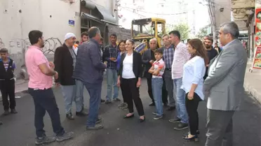 Bağlar Belediye Başkanı Yol Çalışmalarını Denetledi
