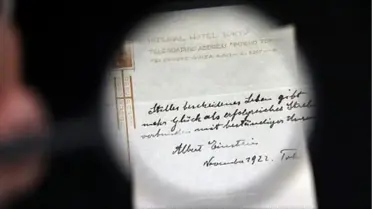 Einstein'ın Mutluluk Formülü Açık Arttırmayla Satıldı